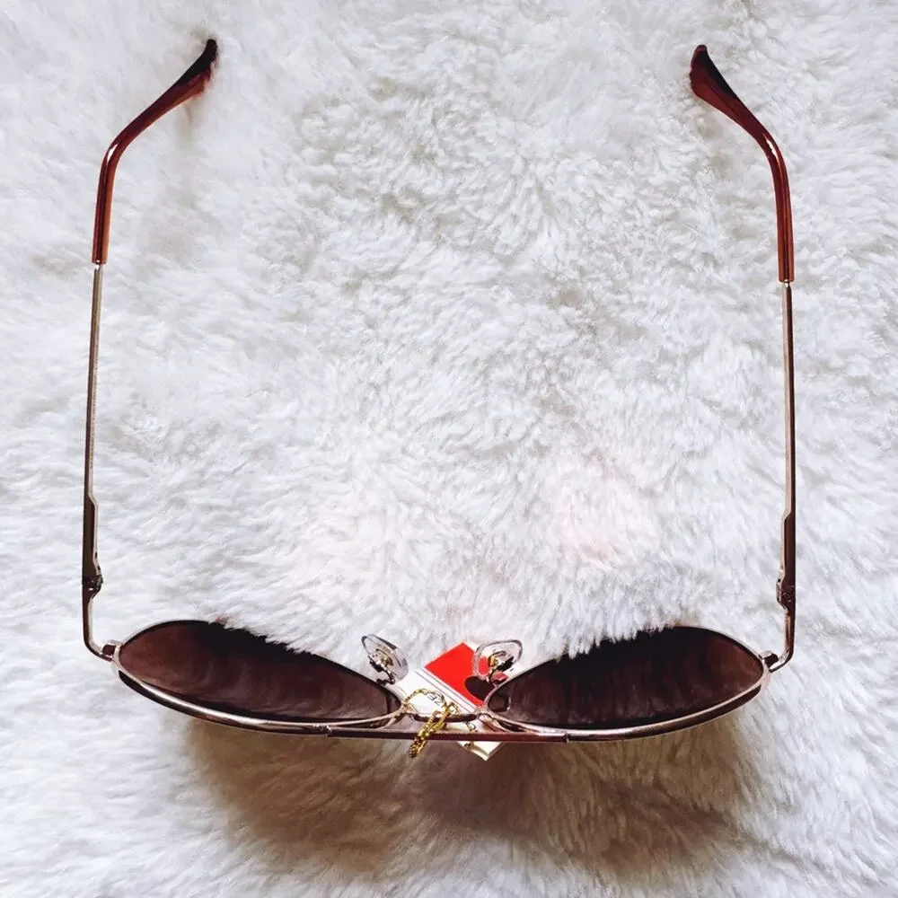 Zuri Orange Polarized Mirrored Sunglasses